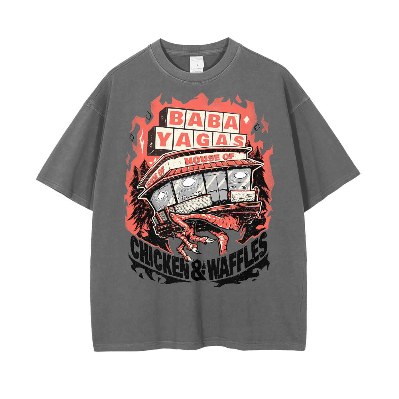 Baba Yaga x Waffle House  - Baggy Tee