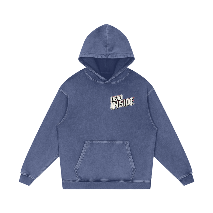 Dead Inside - Acid Wash Oversize Hoodie