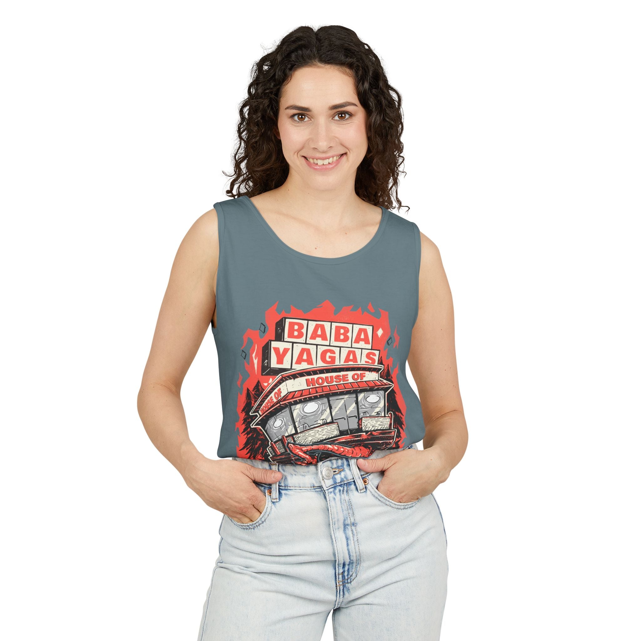 Baba Yagas house of chicken- Tank Top