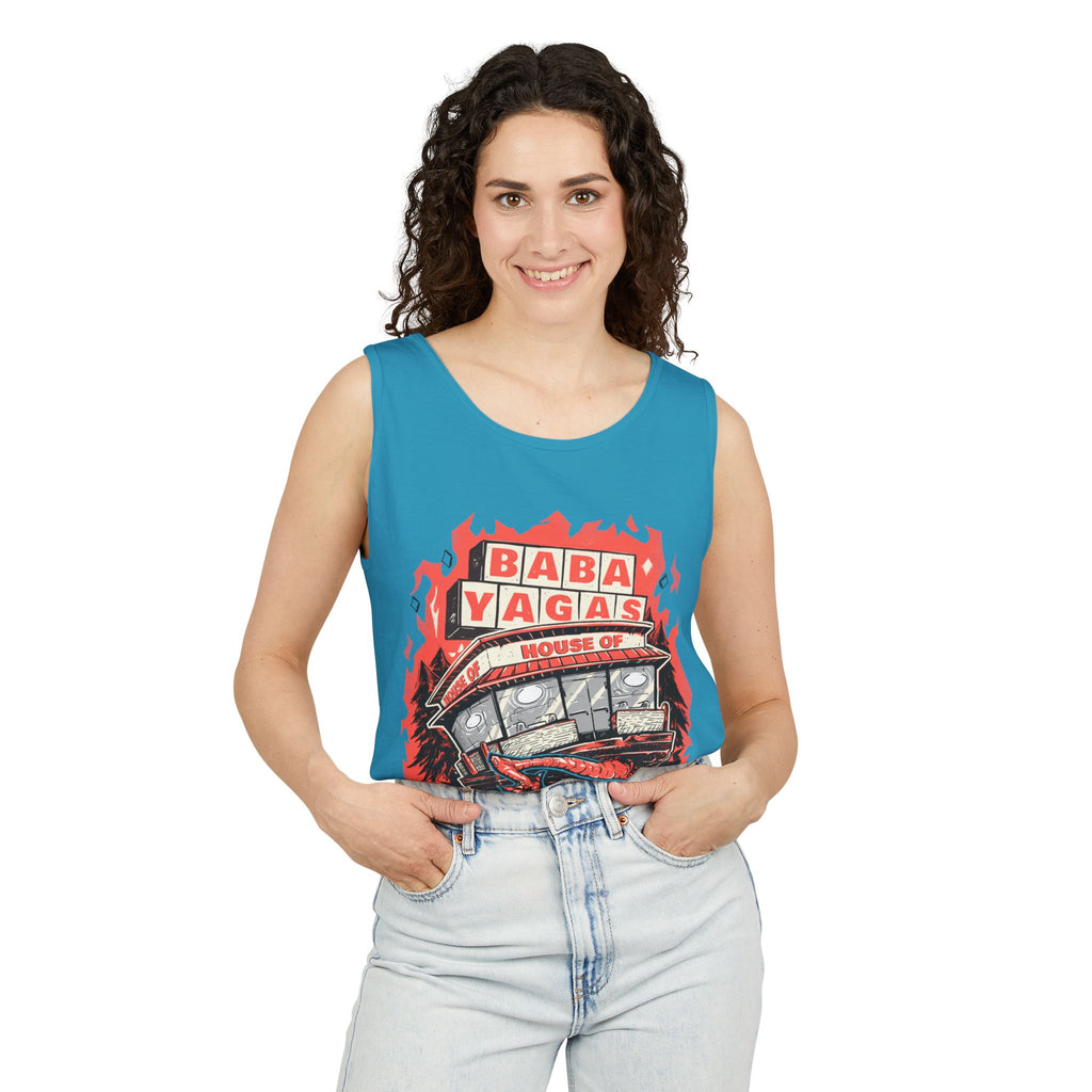 Baba Yagas house of chicken- Tank Top