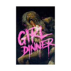 Girl Dinner fine art poster