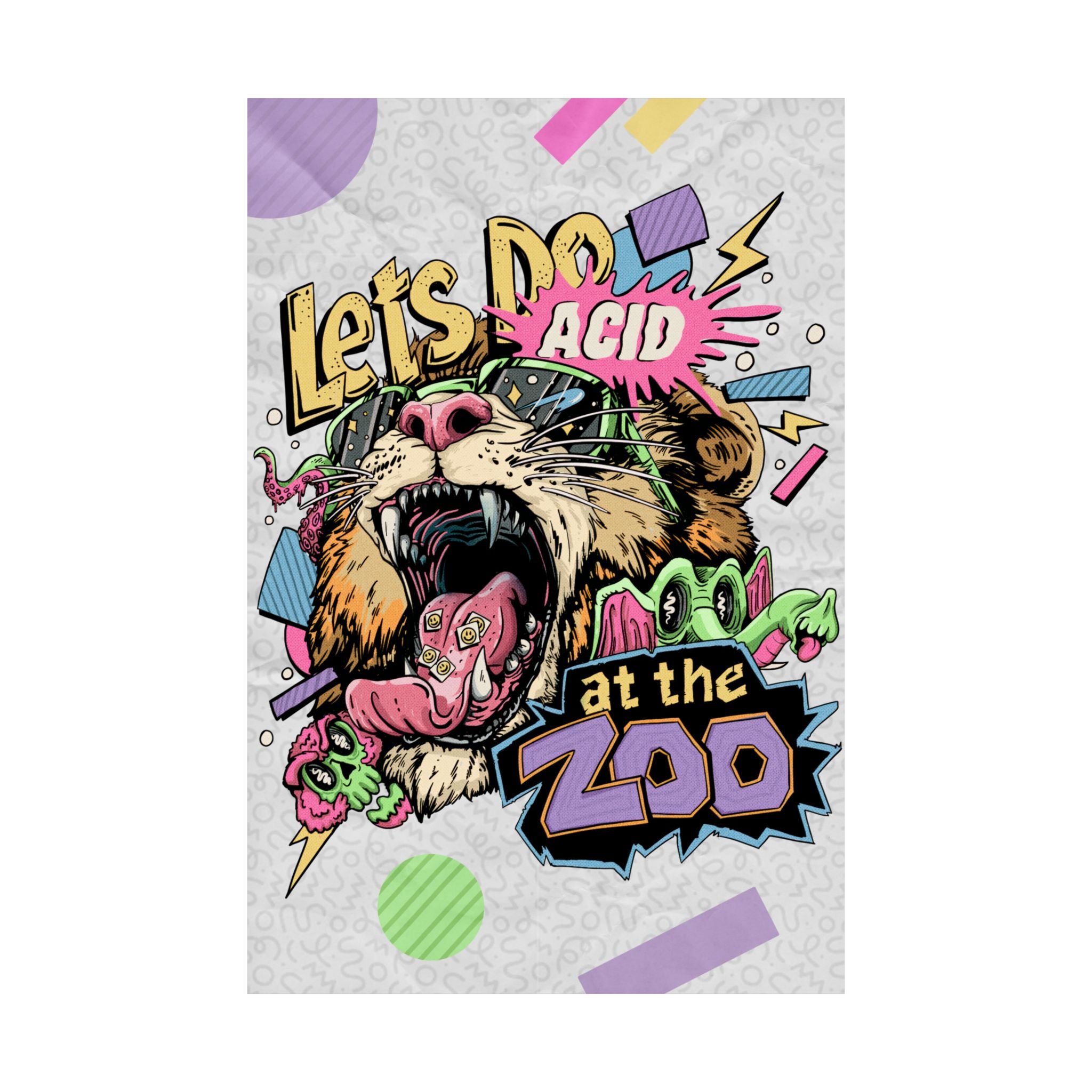 Acid at the ZOO Poster Print