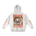 Happy Little Trees - Oversized Fleeced Hoodie