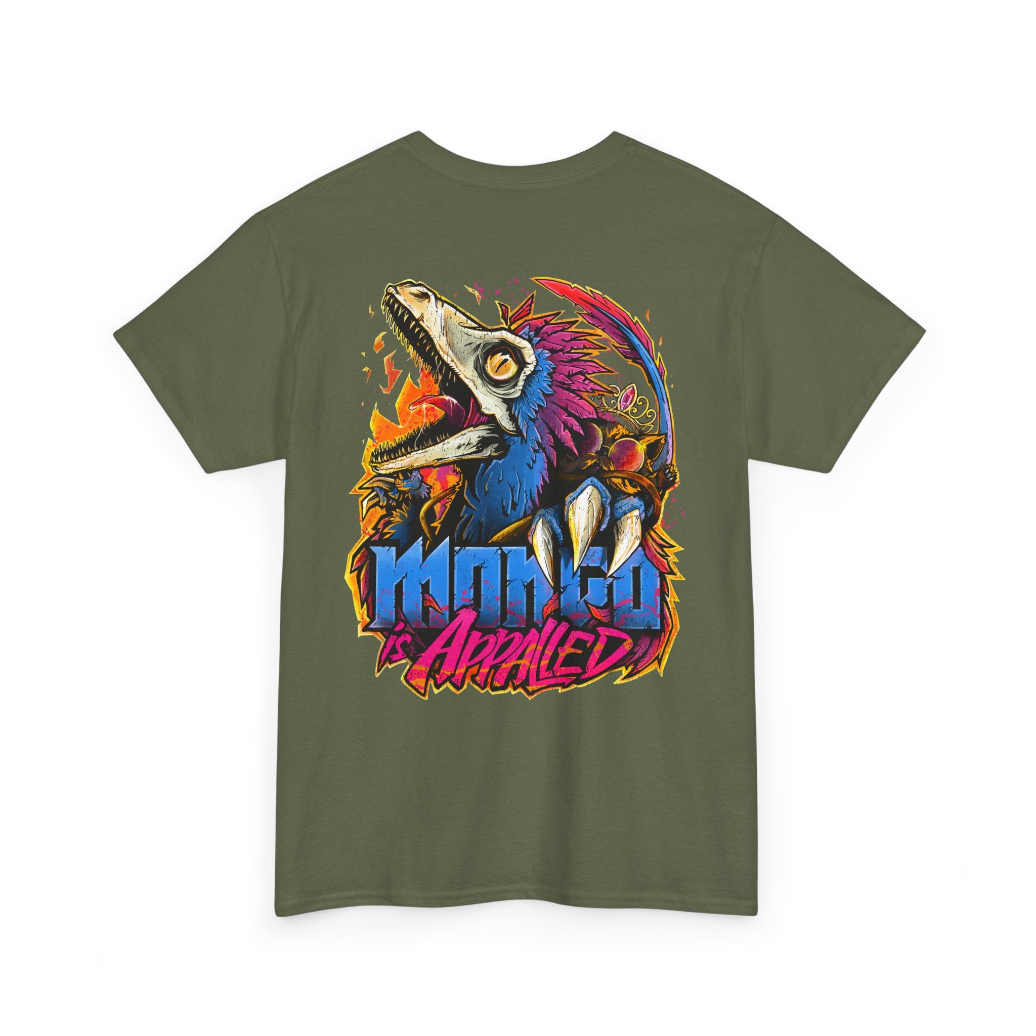 Dino Rampage Tee — "Mango Avenge" Graphic Dinosaur T-Shirt