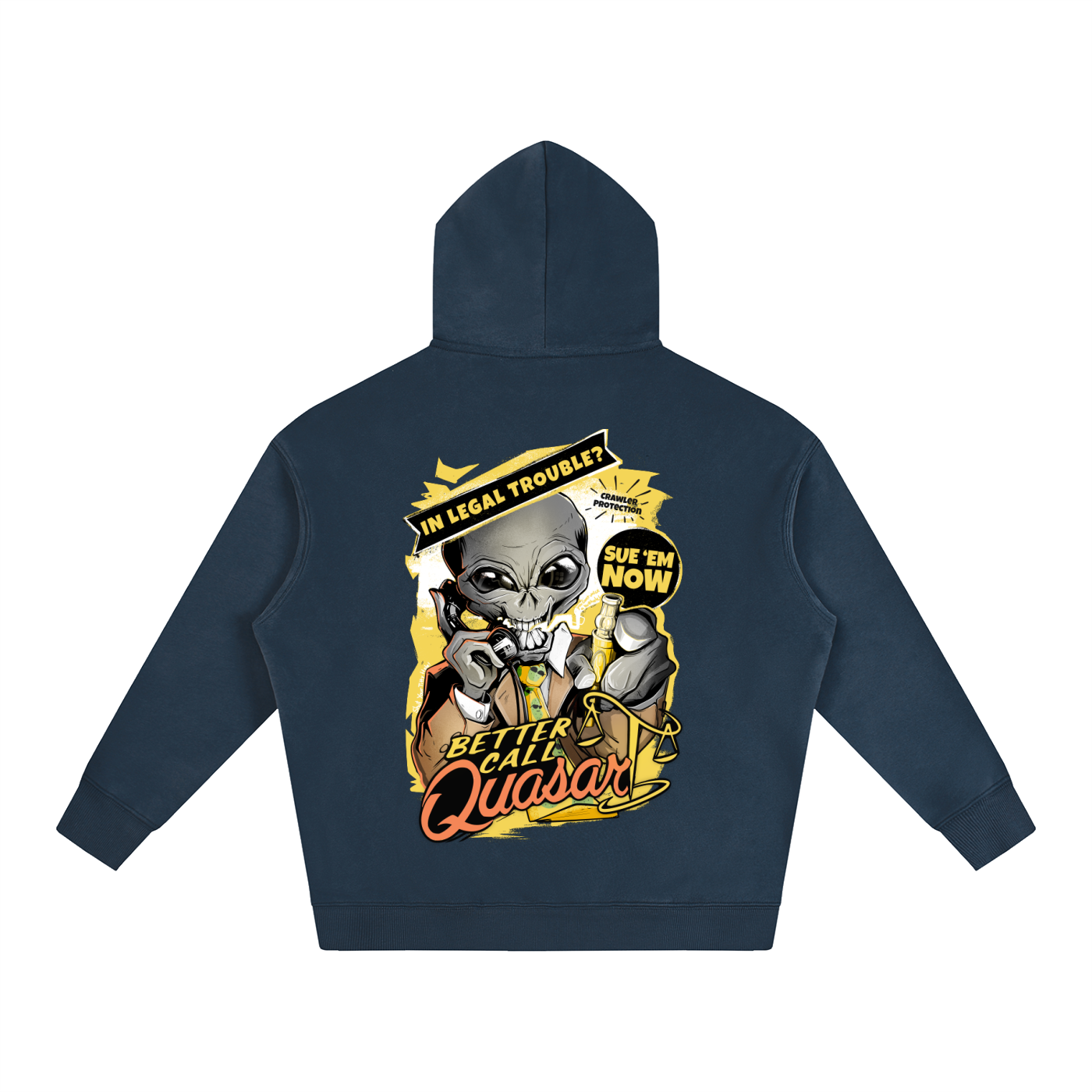 Better Call Quasar - Oversize Fleeced Hoodie