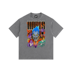 hades Vintage Washed Oversized Cotton T-Shirt