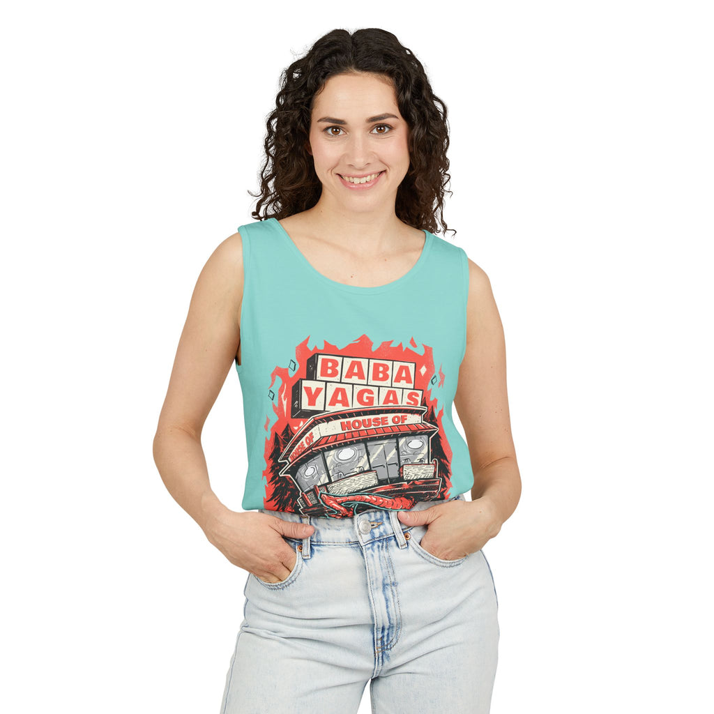 Baba Yagas house of chicken- Tank Top