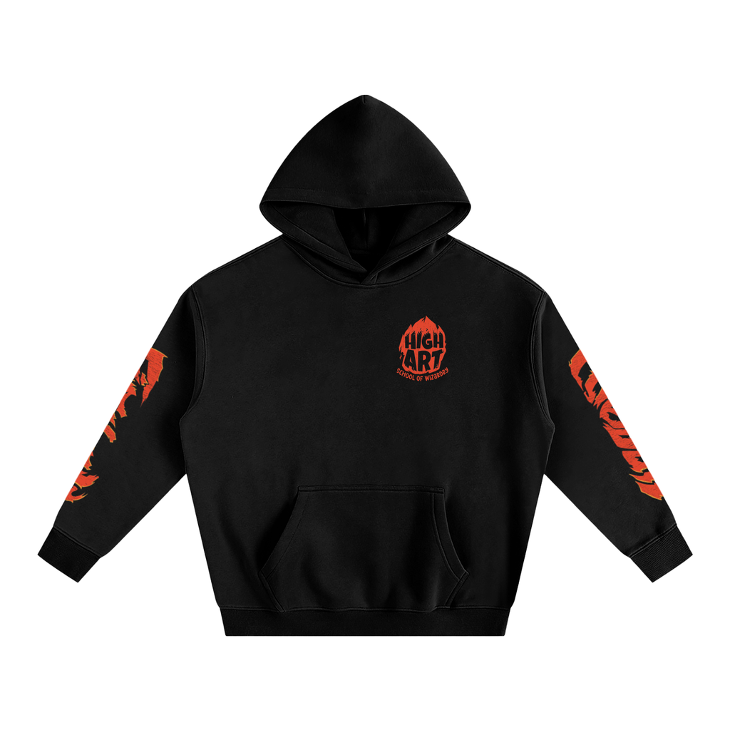 I Cast Fireball - Oversize Fleeced Hoodie