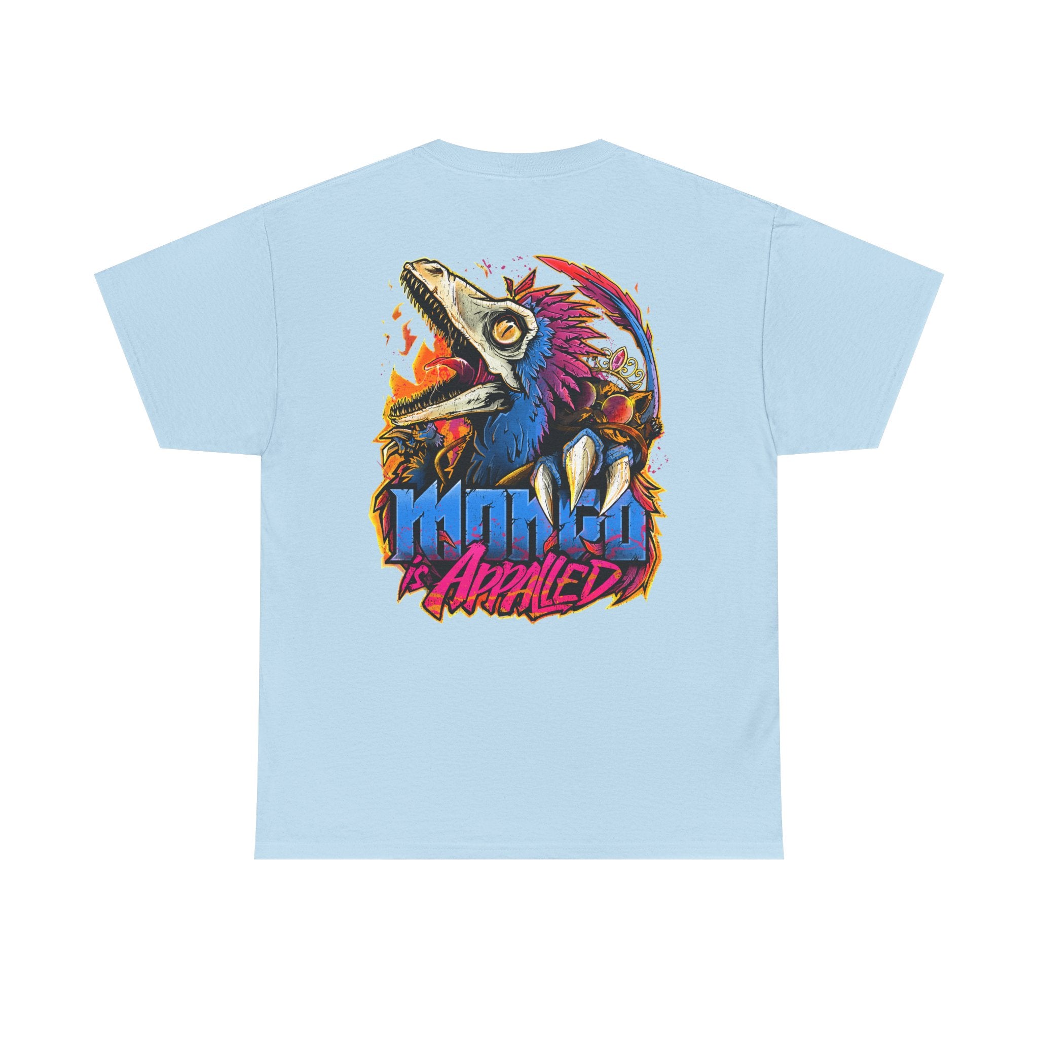 Dino Rampage Tee — "Mango Avenge" Graphic Dinosaur T-Shirt