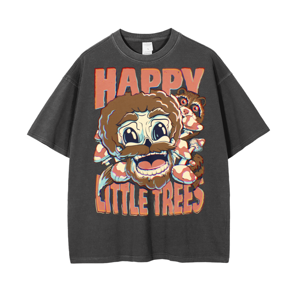 Bob Ross inspired Happy Little Tree's