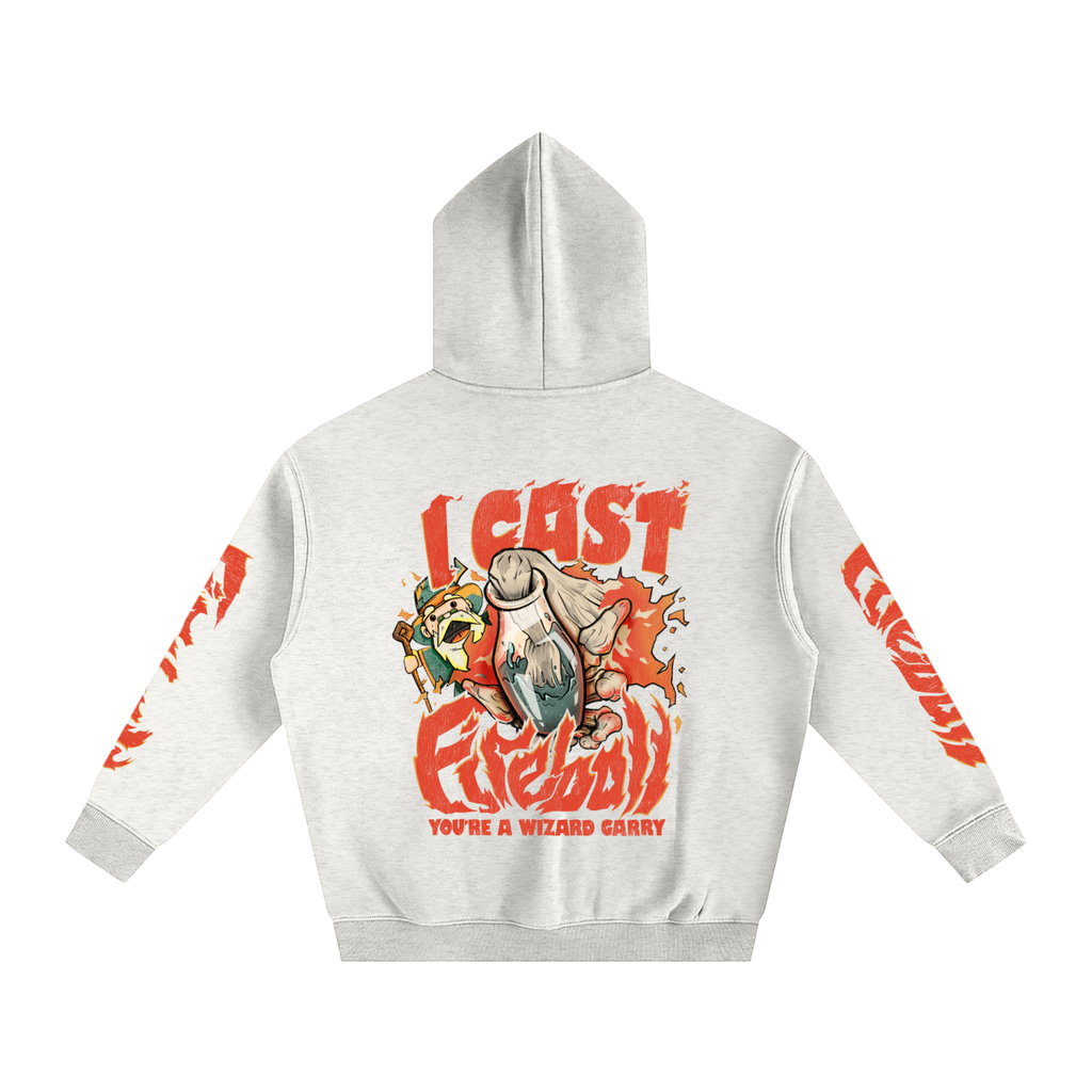 I Cast Fireball - Oversize Fleeced Hoodie
