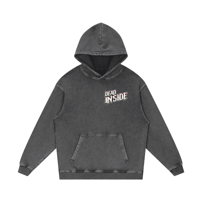Dead Inside - Acid Wash Oversize Hoodie