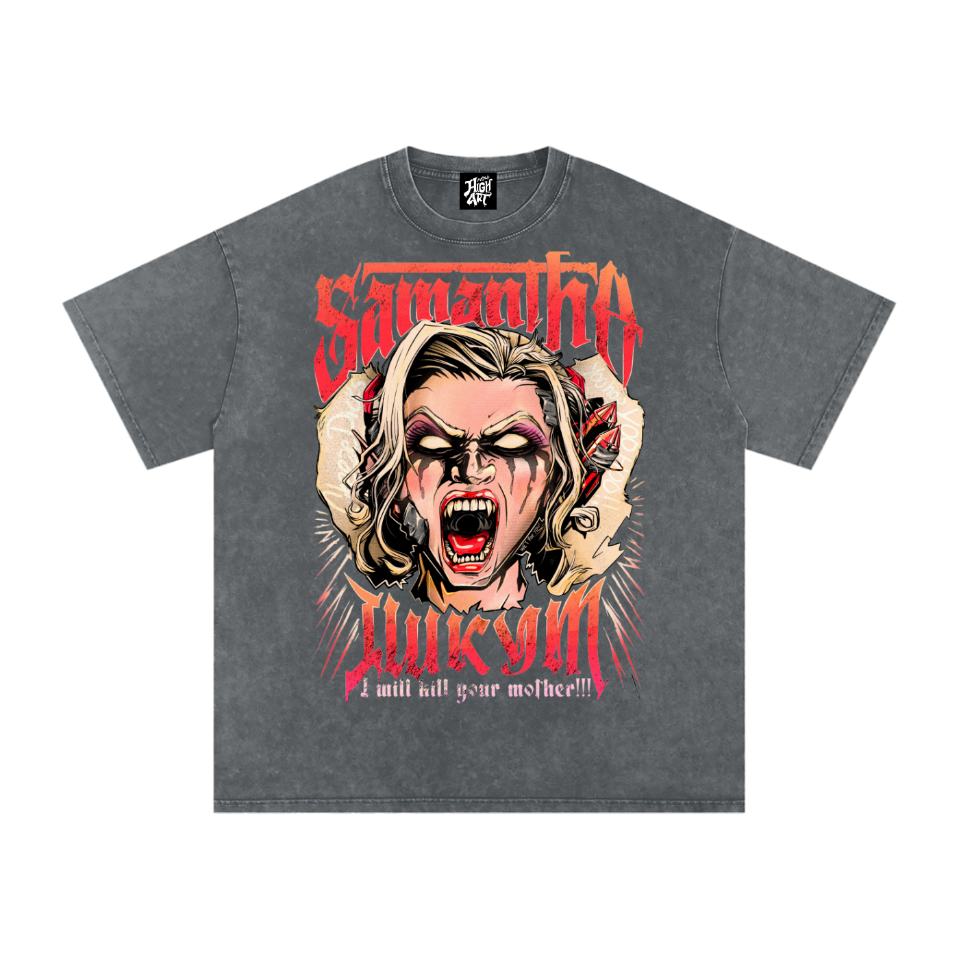Samantha - Acid Washed Tee
