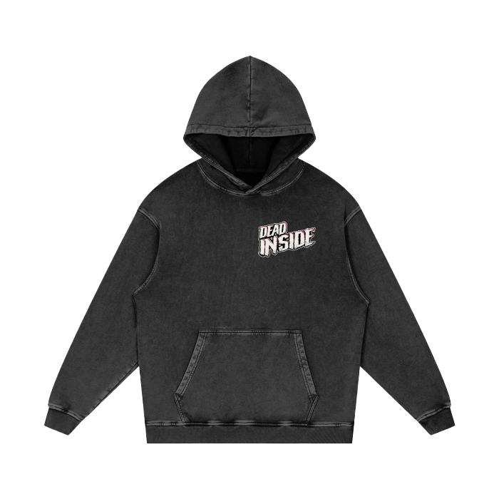 Dead Inside - Acid Wash Oversize Hoodie