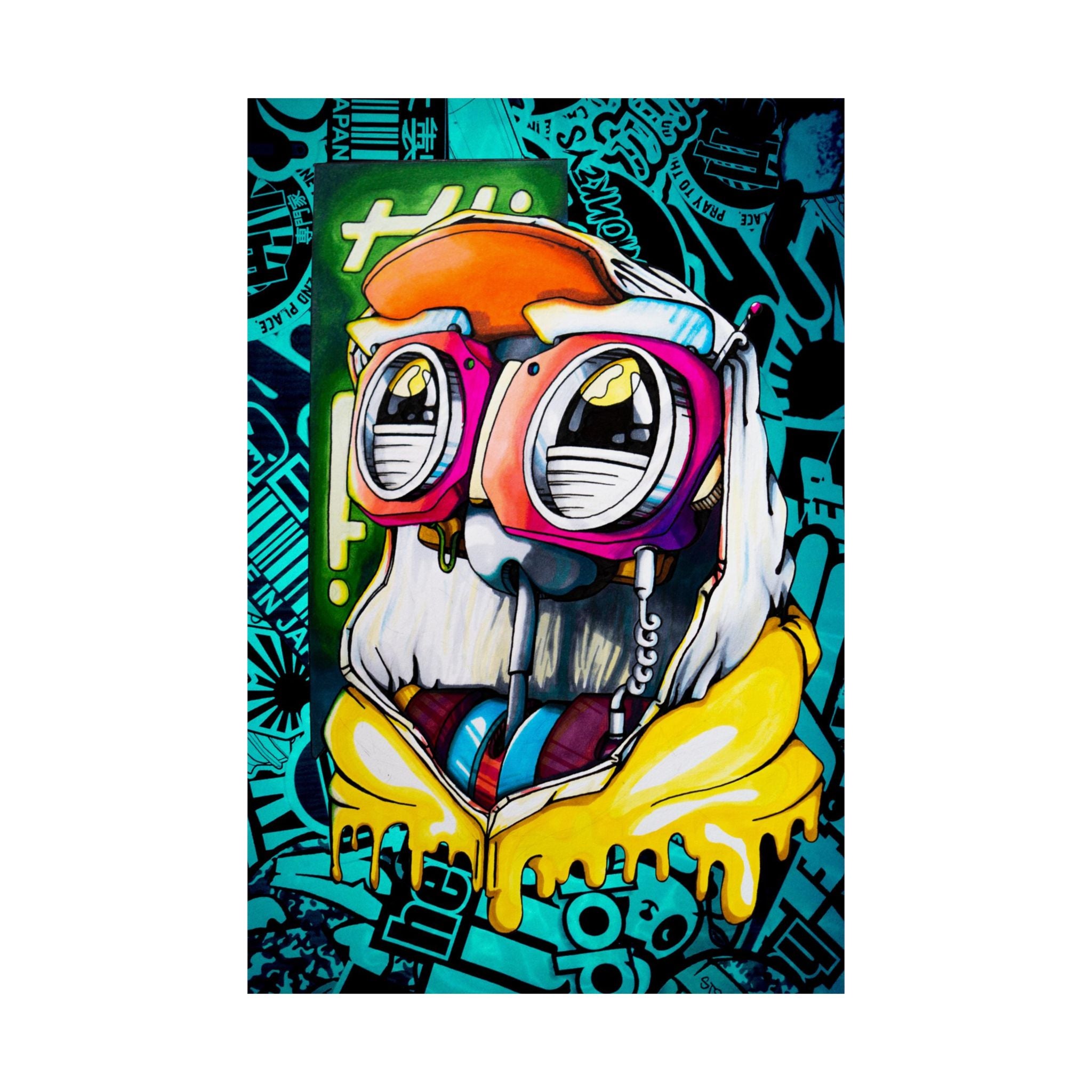 Hawkers Robot Premium Matte poster