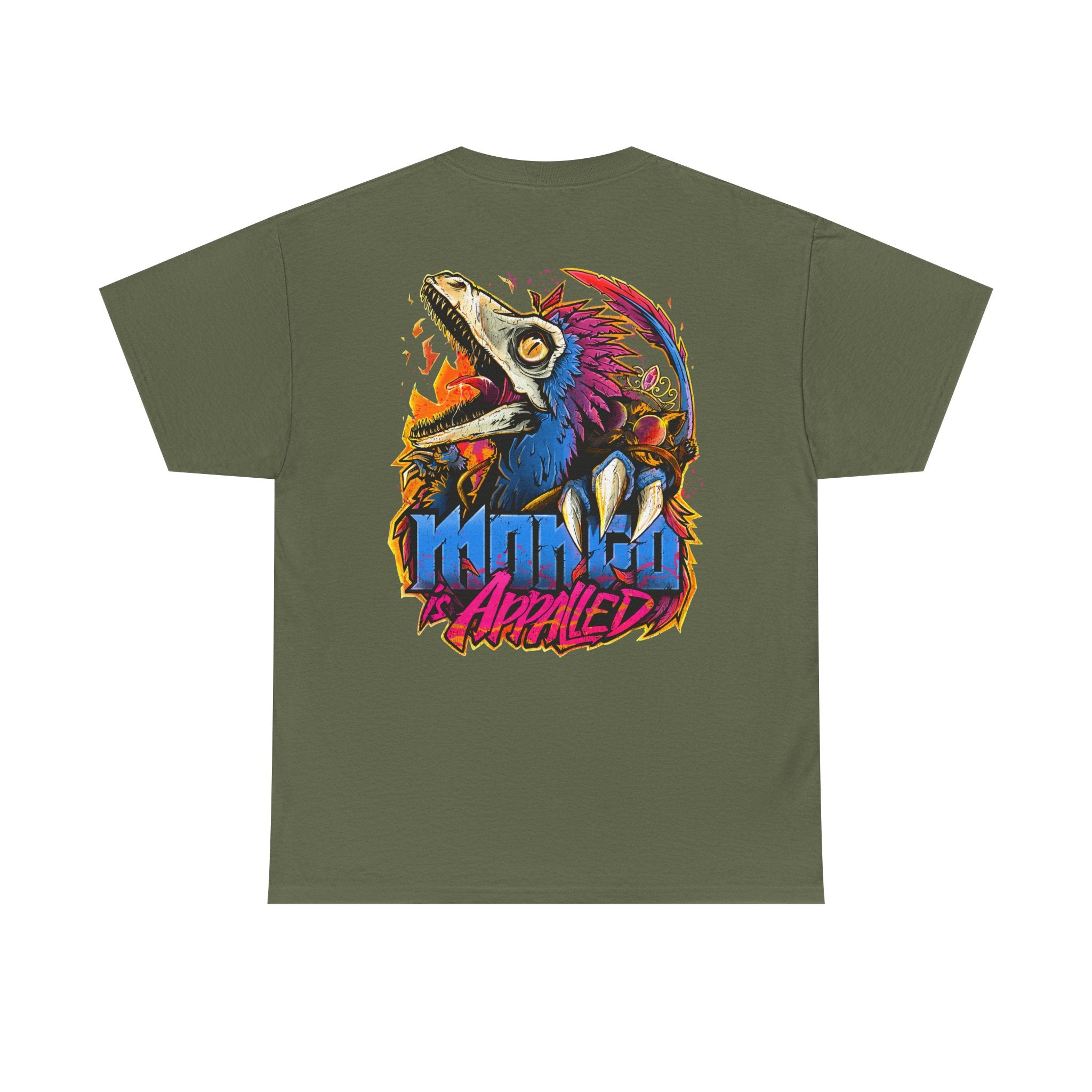 Dino Rampage Tee — "Mango Avenge" Graphic Dinosaur T-Shirt