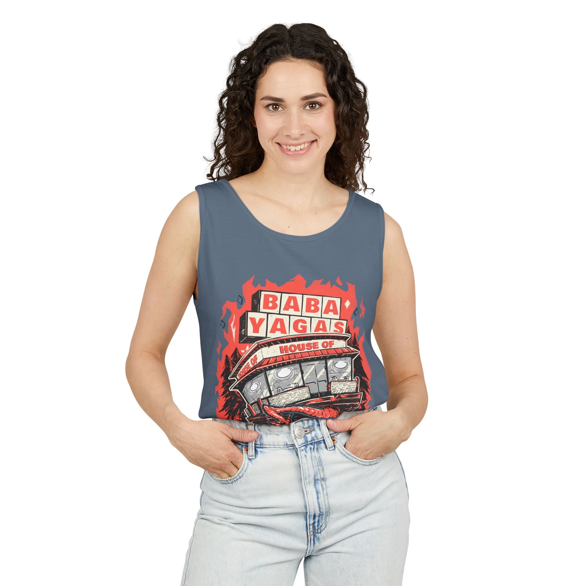 Baba Yagas house of chicken- Tank Top