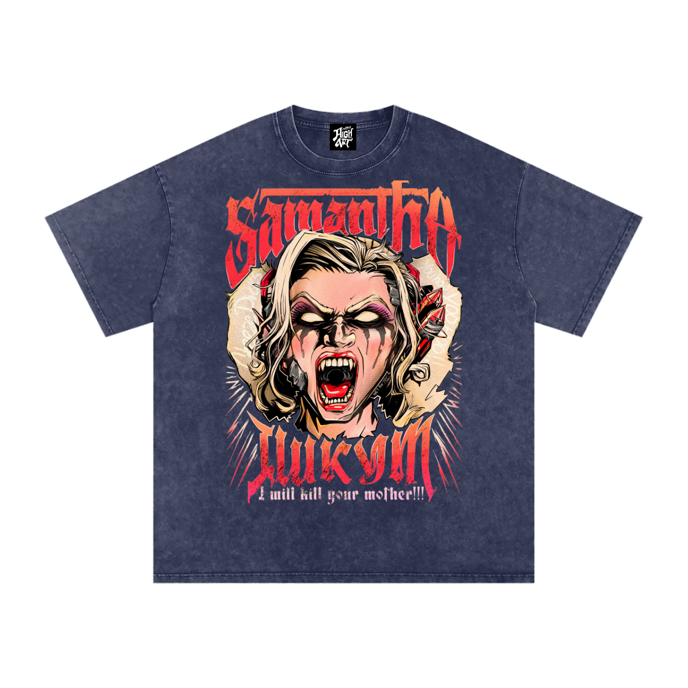 Samantha - Acid Washed Tee