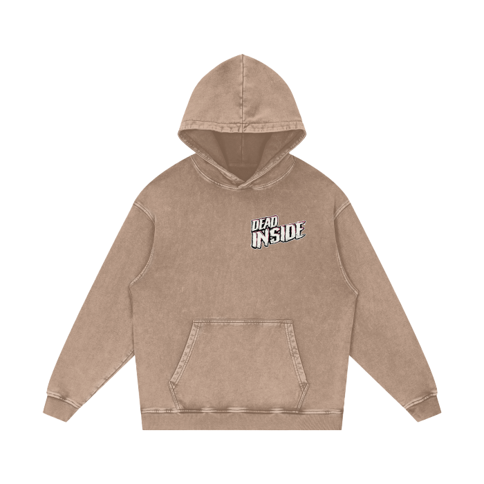 Dead Inside - Acid Wash Oversize Hoodie