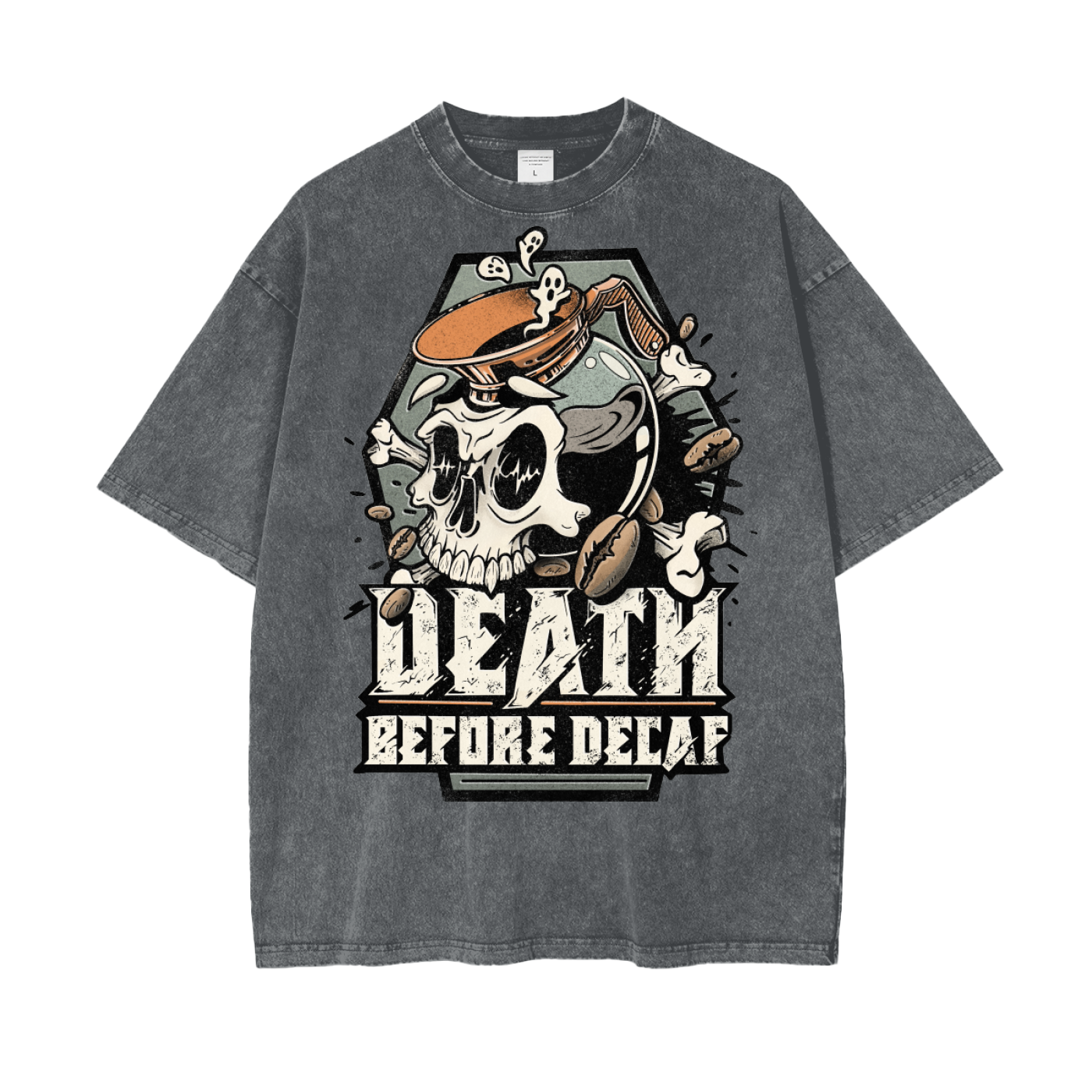 Death Before Decaf - Baggy Tee