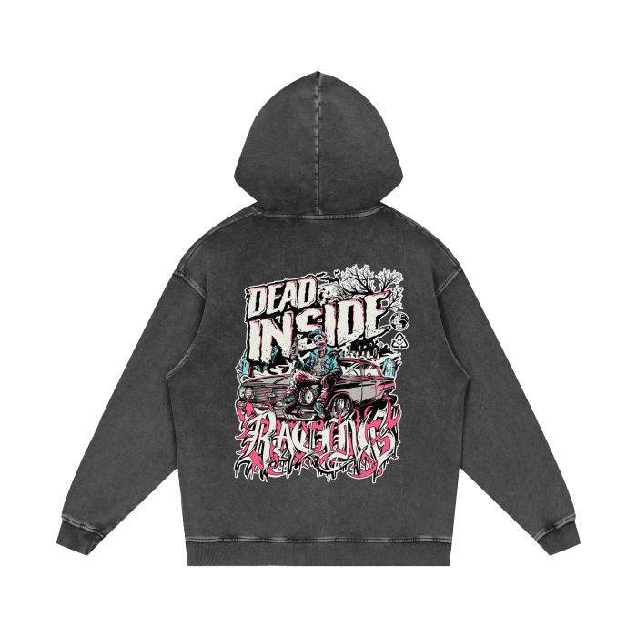 Dead Inside - Acid Wash Oversize Hoodie