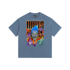hades Vintage Washed Oversized Cotton T-Shirt
