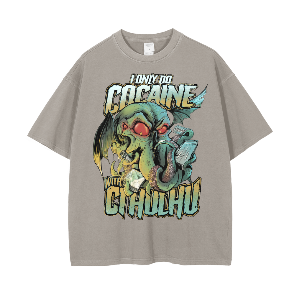 Cocaine with Cthulhu - Baggy Tee
