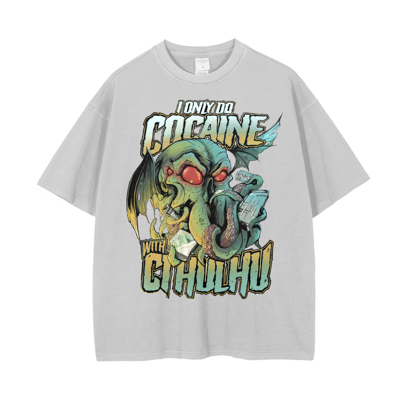 Cocaine with Cthulhu - Baggy Tee
