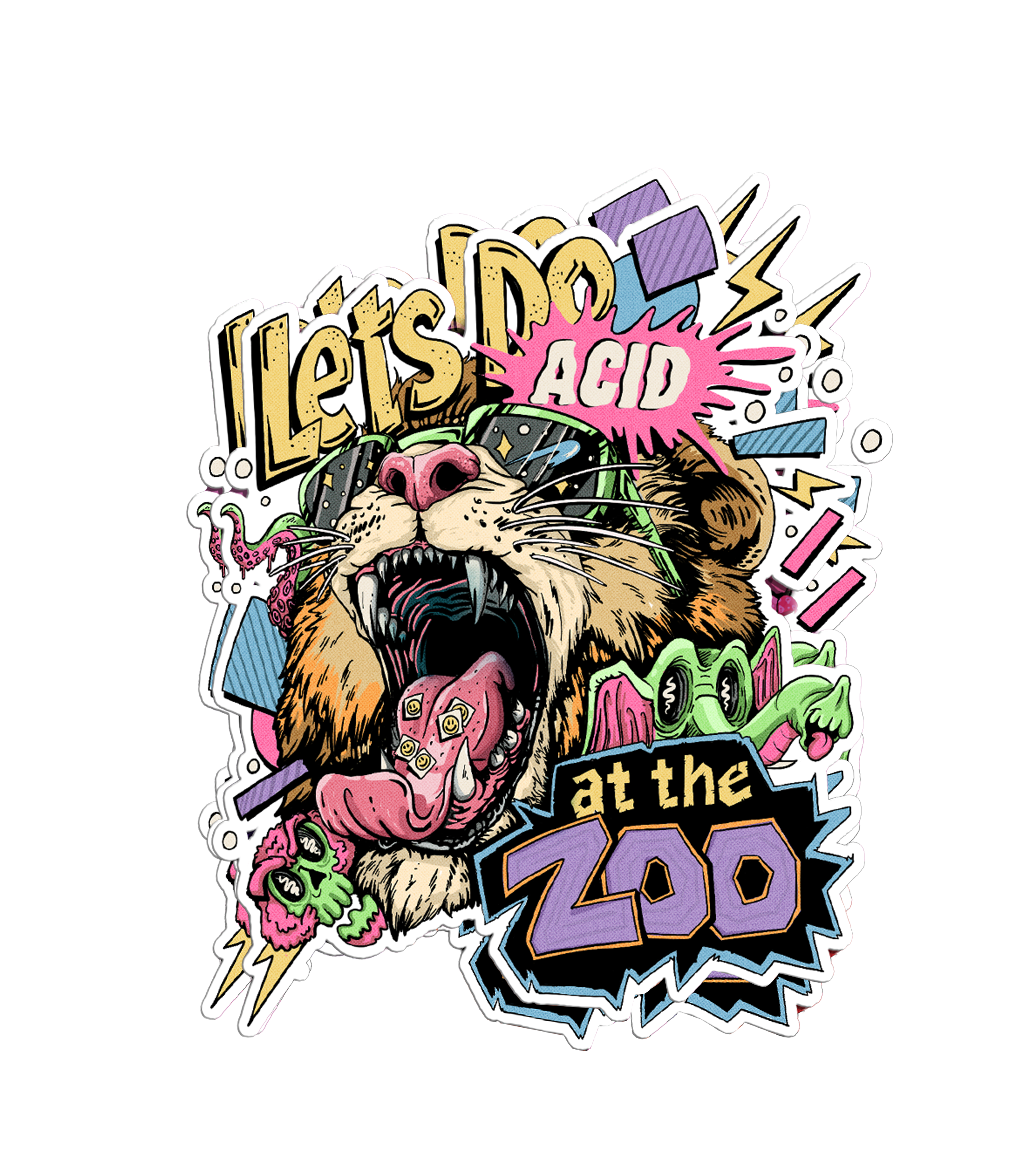 Acid at the Zoo - Sticker