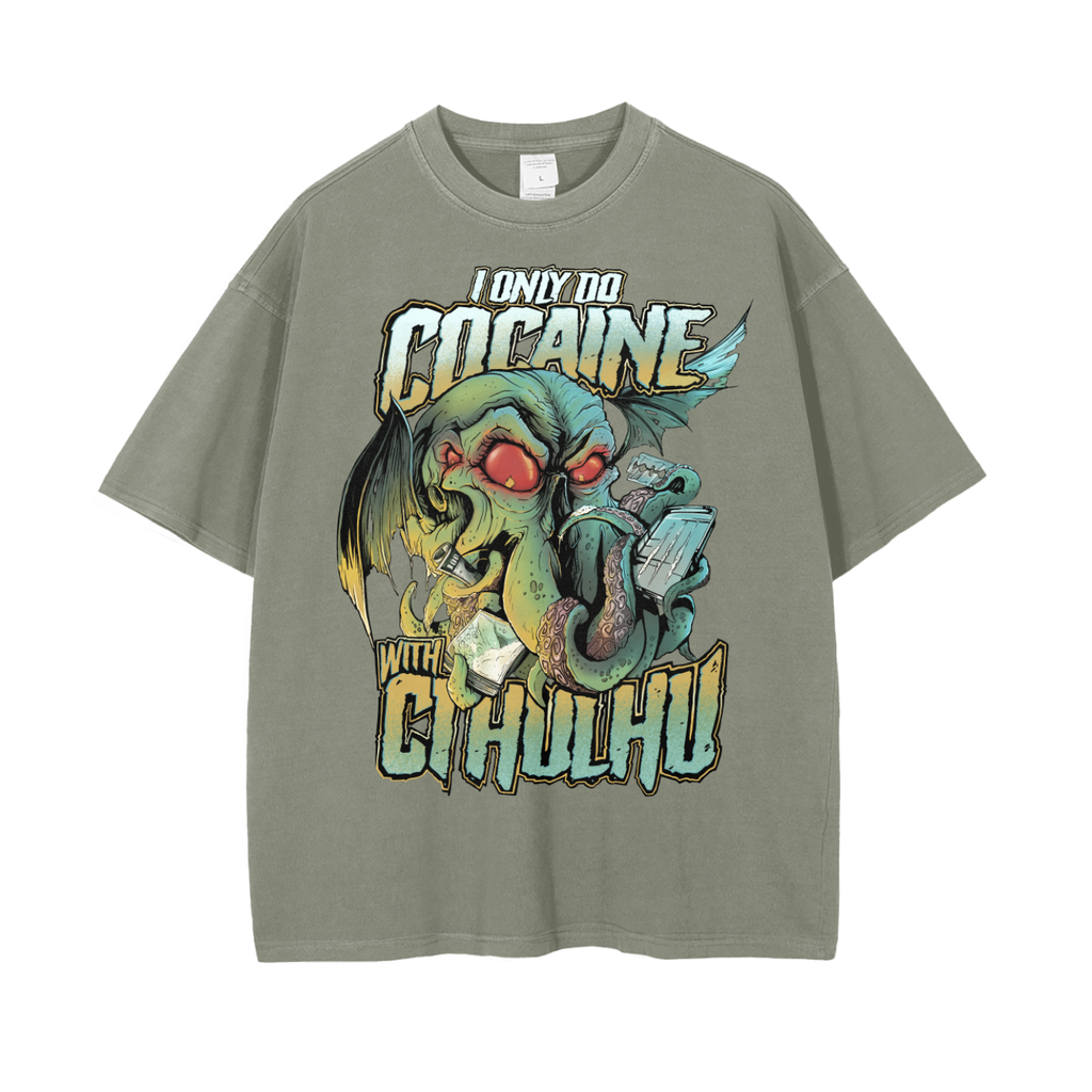 Cocaine with Cthulhu - Baggy Tee