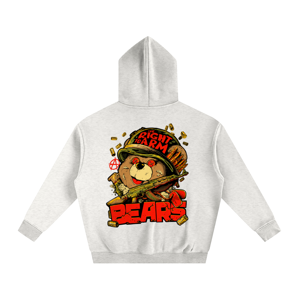 Right to arm Bears - Oversized Fleeced Hoodie