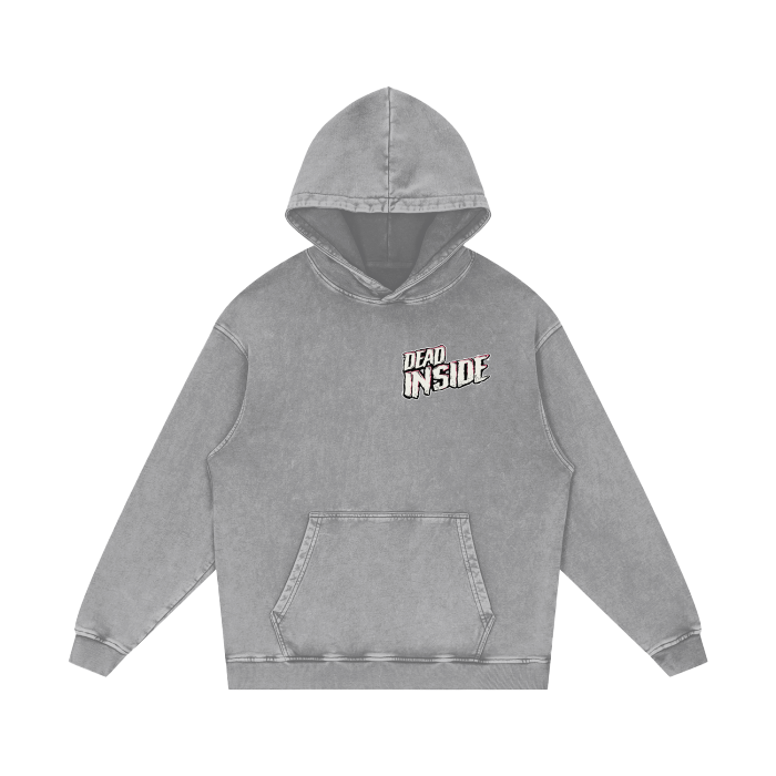 Dead Inside - Acid Wash Oversize Hoodie