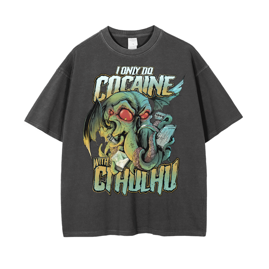 Cocaine with Cthulhu - Baggy Tee