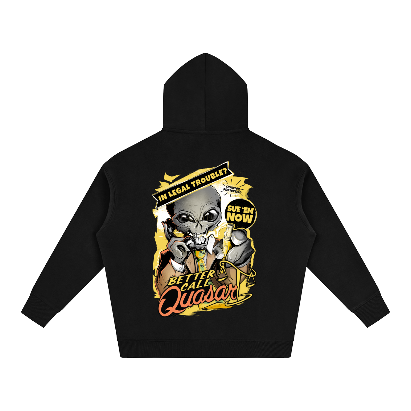 Better Call Quasar - Oversize Fleeced Hoodie