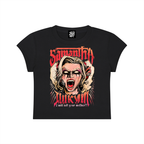 Samantha - Women's Slim-Fit Cropped Shirt