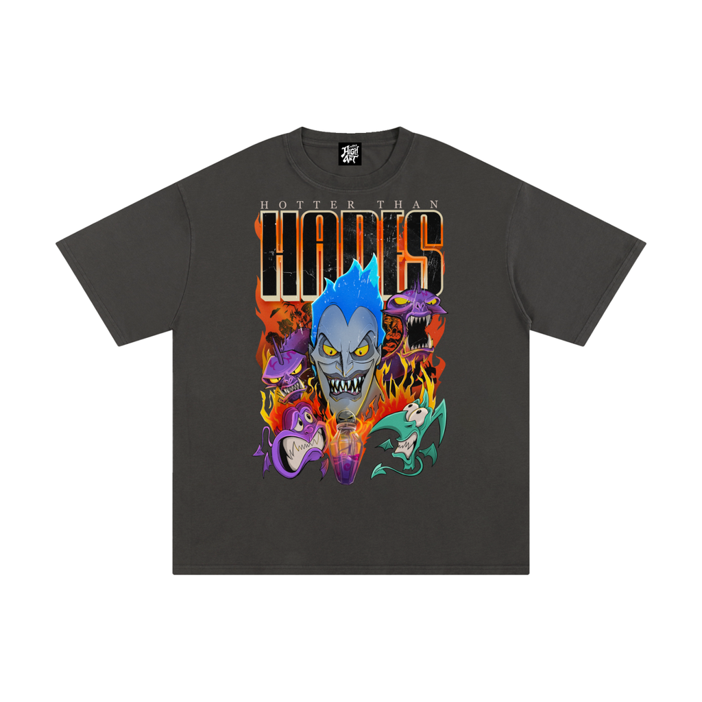 Unisex Pure Cotton T-Shirt - hades- dark