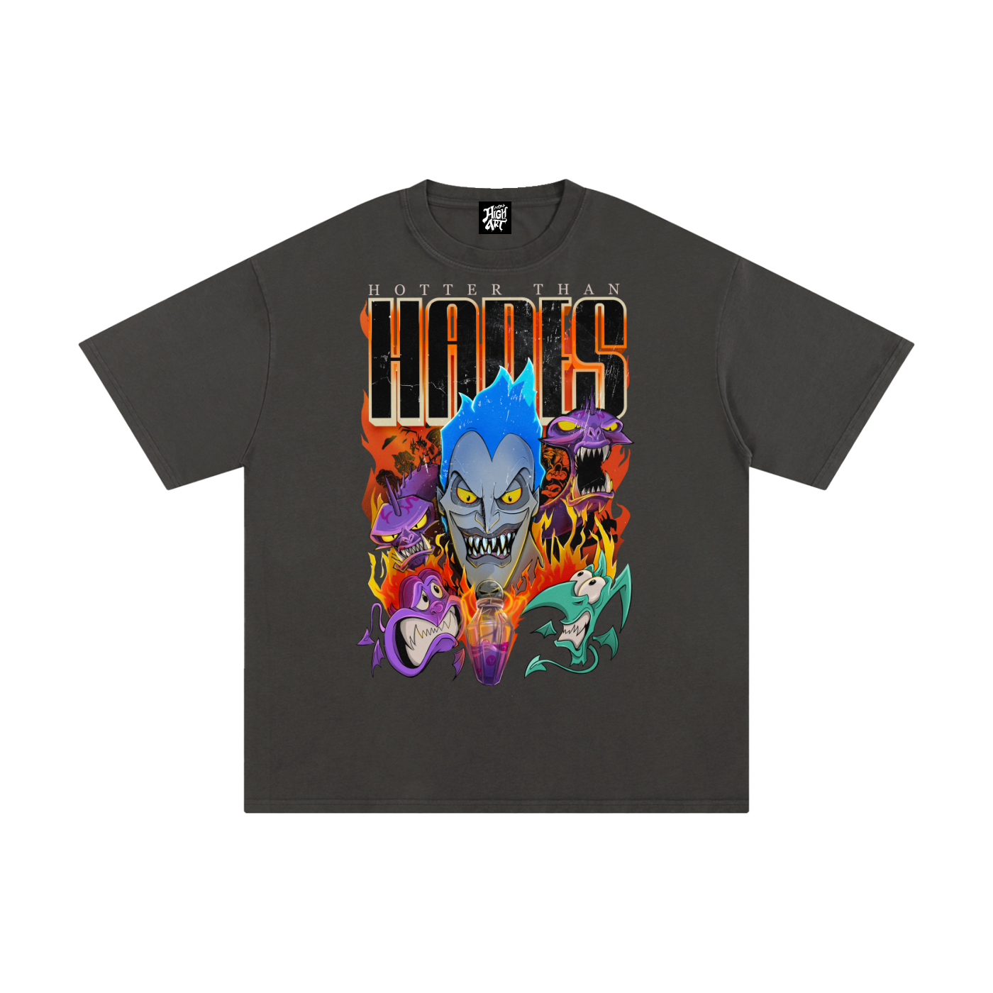 Unisex Pure Cotton T-Shirt - hades- dark