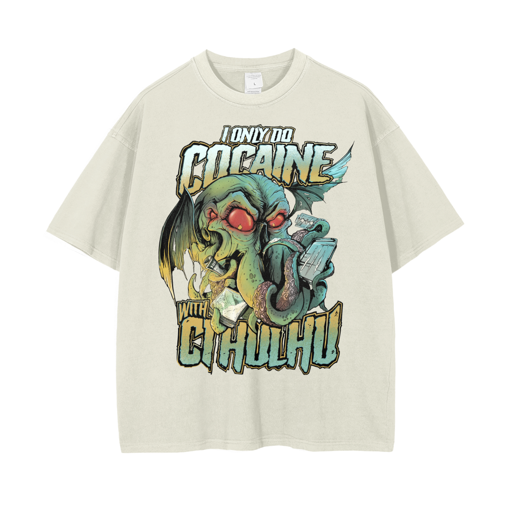 Cocaine with Cthulhu - Baggy Tee