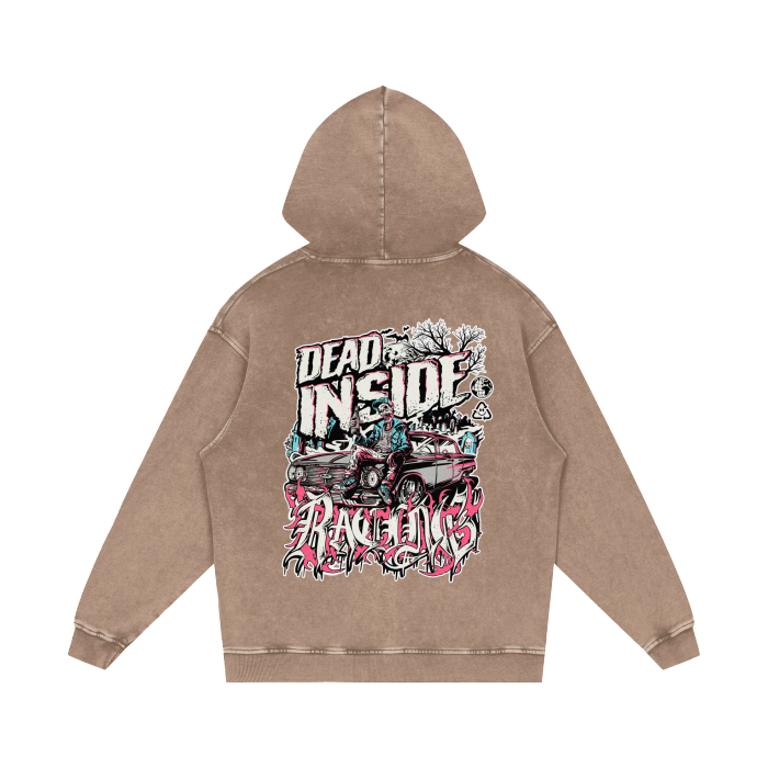 Dead Inside - Acid Wash Oversize Hoodie