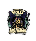 Molly with Mothman - Sticker