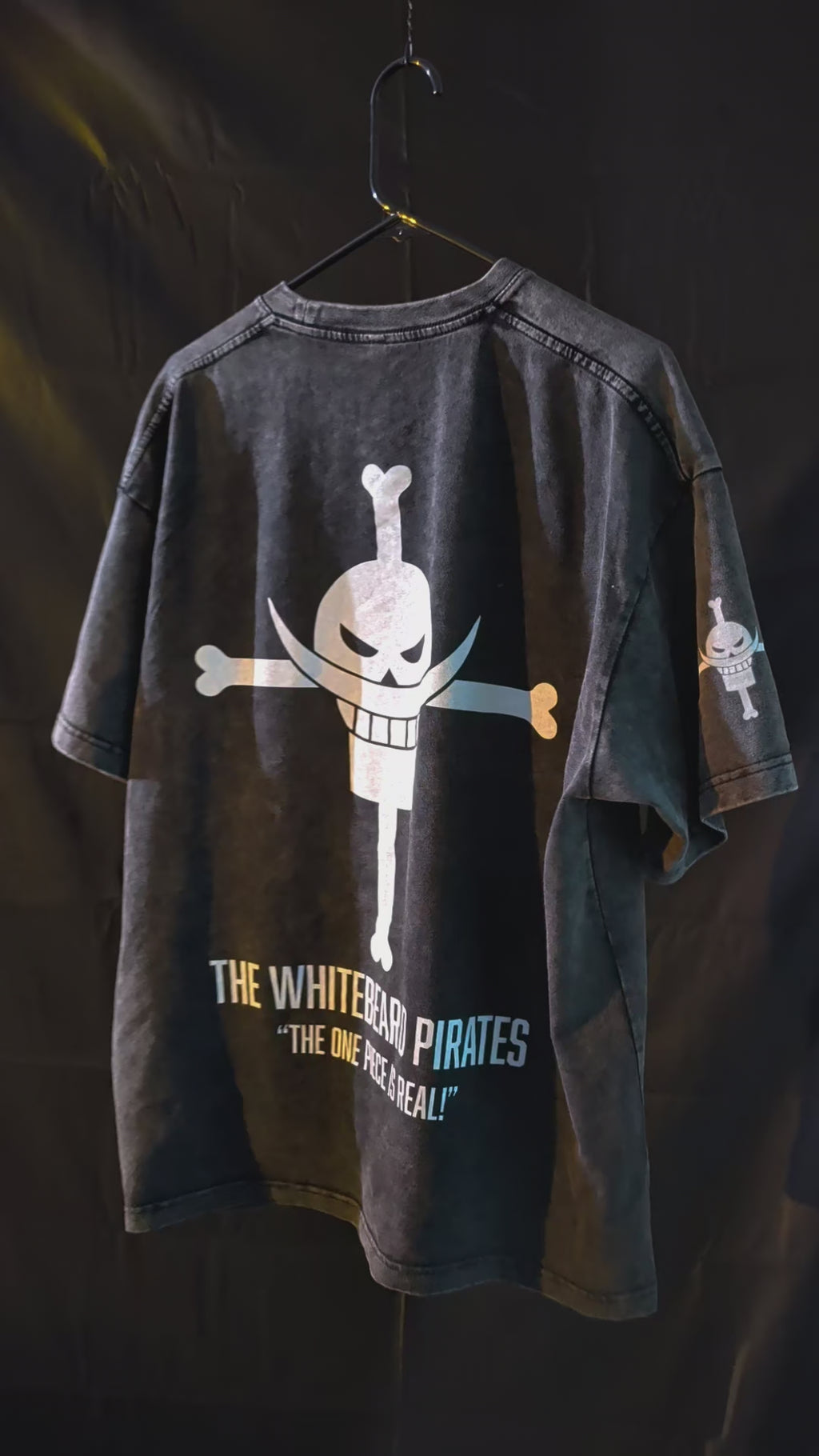 White Beard Acid Wash Tee