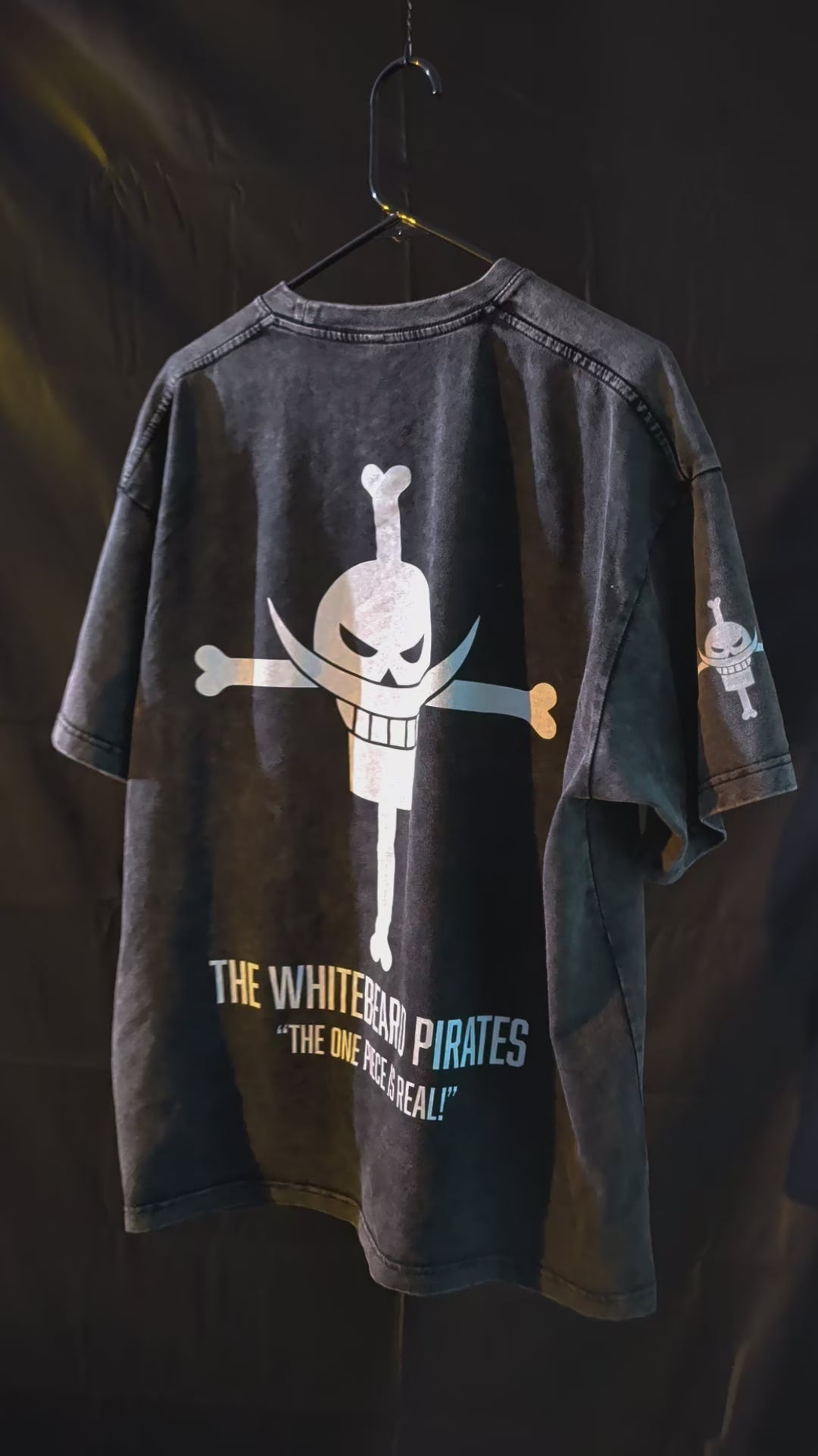 White Beard Acid Wash Tee