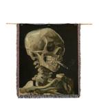 Van Gogh Skeleton Smoking - Blanket